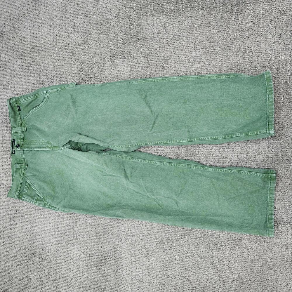 Vans Jeans Carpenter Green Size 34 High Rise Loose Fit